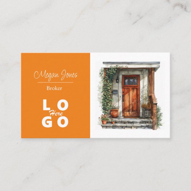 Real Anwesen, Realtor, Broker Business Card Visitenkarte (Vorderseite)