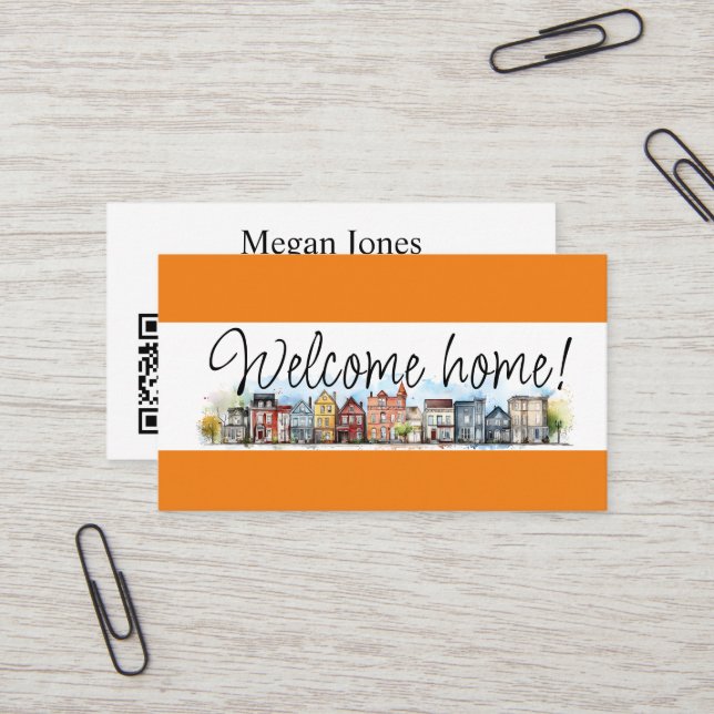 Real Anwesen, Realtor, Broker Visitenkarte (Vorderseite/Rückseite Beispiel)