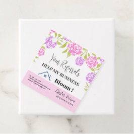 Real Anwesen Realtor Frühling Blumenstrauß Pop dur Geschenkanhänger