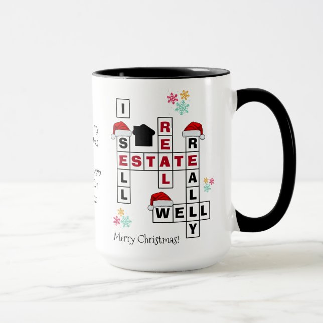 Real Anwesen Realtor Geschenk CHRISTMAS Tasse (Rechts)