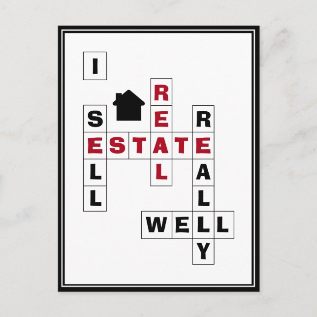 Real Anwesen Realtor Marketing Postkarte (Vorderseite)