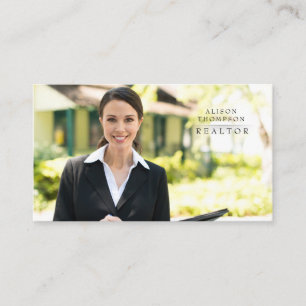 Real Anwesen Realtor Realty Foto Ernennung Visitenkarte