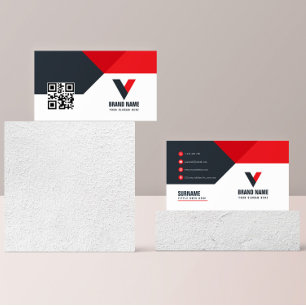 Real Anwesen Red Drak Qr Code Visitenkarte