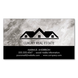 Real Anwesen Roof Top Marble Magnetische Visitenkarte