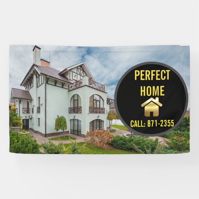 Real Anwesen Sales Perfekte Zuhause Banner (Horizontal)