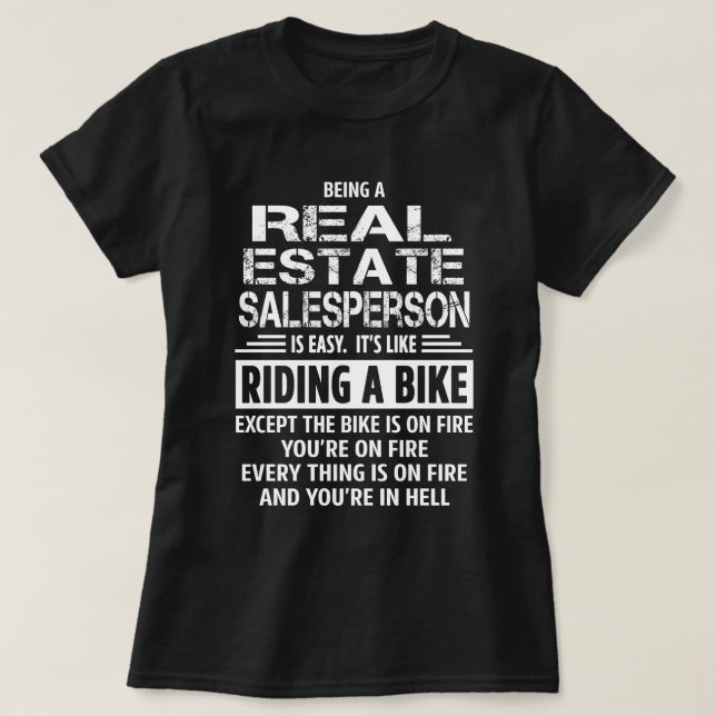 Real Anwesen Salesperson T-Shirt (Design vorne)