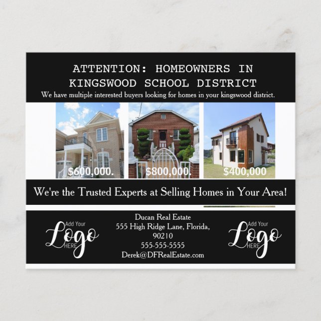 Real Anwesen School District - Postkarten-Targetin Flyer (Vorne)