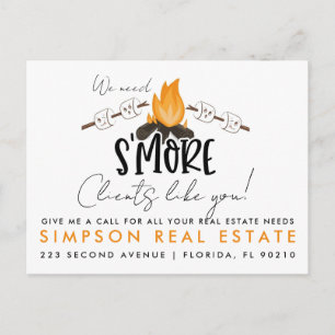 Real Anwesen SMORE Ankündigung Postkarte