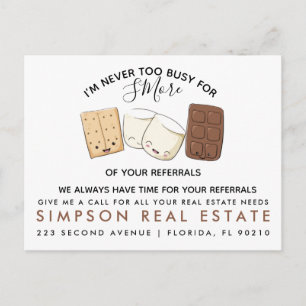 real Anwesen S'MOREreferrals Ankündigung
