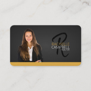 Real-Anwesen-Visitenkarte für Schwarz und Gold Visitenkarte