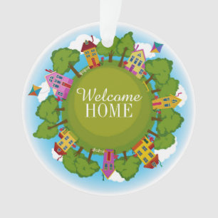 Real Anwesen "Welcome Zuhause" New Zuhause Ornamen Ornament