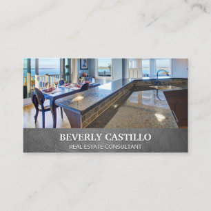 Real Anwesen Zuhause Interior Business Card Visitenkarte