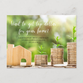Real Anwesen Zuhause Selling Marketing Postkarte