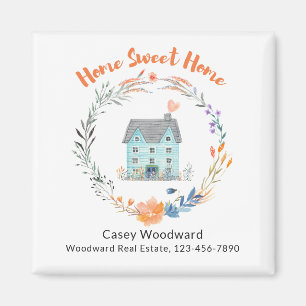 Real Anwesen Zuhause Sweet Zuhause Budget Werbung Magnet