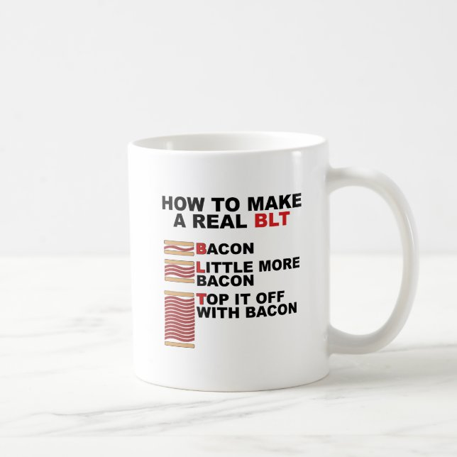 Real BLT Funny Mug Kaffeetasse (Rechts)