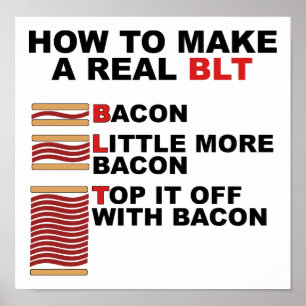 Real BLT Funny Poster