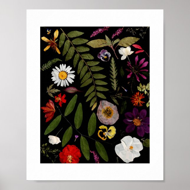 Real Blume Art Summer Hütte Garden Poster (Vorne)