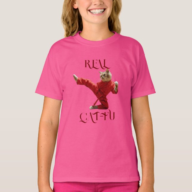 REAL CAT-FU T-Shirt (Vorderseite)