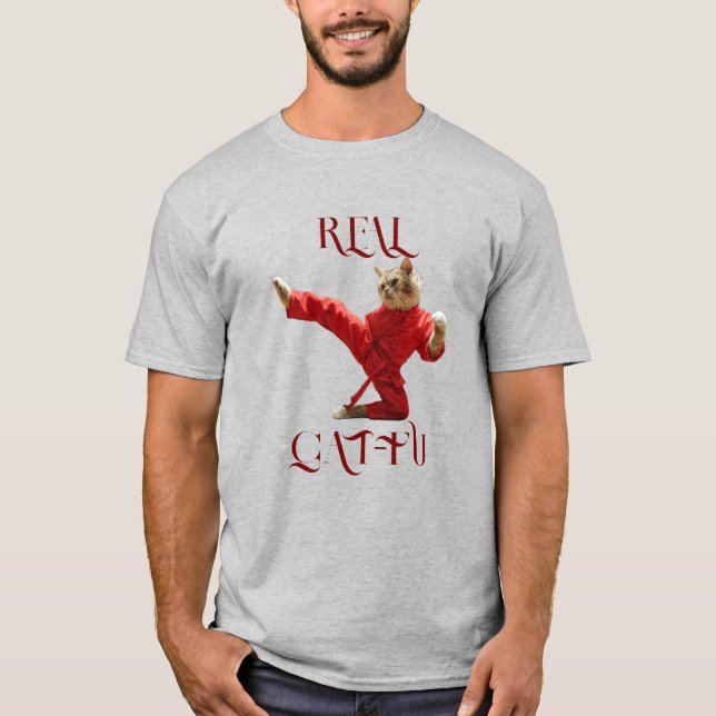 REAL CAT-FU T-Shirt (Vorderseite)
