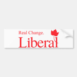 Real Change Liberale Logo Autoaufkleber