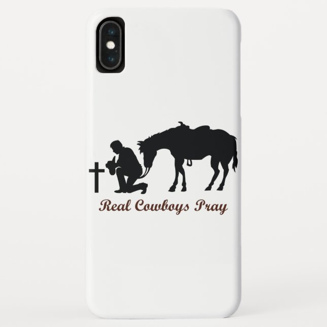 Real Cowboys beten Case-Mate iPhone Hülle (Rückseite)