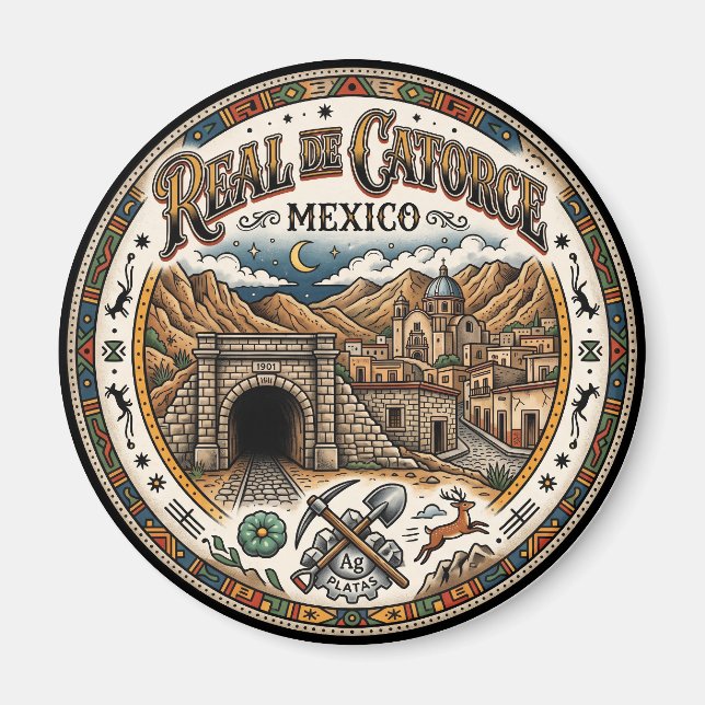 Real de Catorce Mexiko Magnet (Vorne)