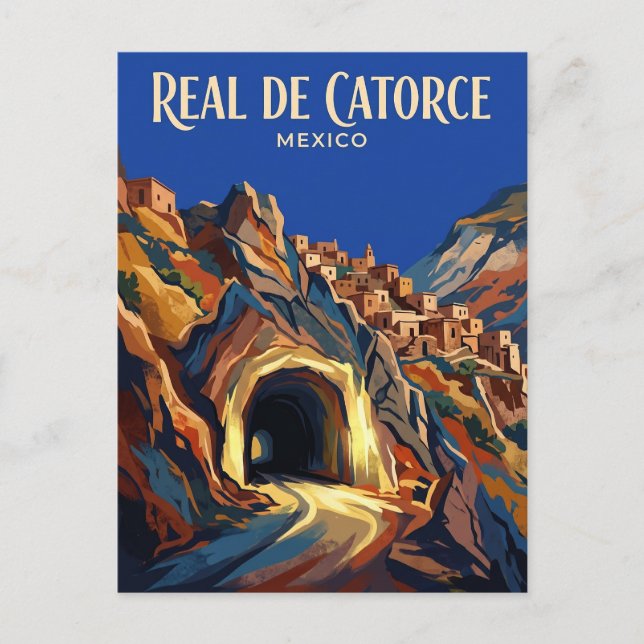 Real de Catorce Mexiko Postkarte (Vorderseite)