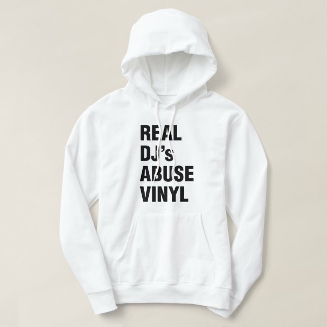REAL DJ's MISSBRAUCH VINYL Hoodie (Design vorne)