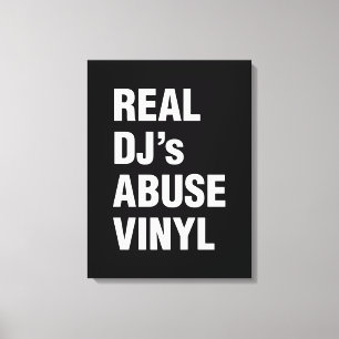 REAL DJ's MISSBRAUCH VINYL Leinwanddruck
