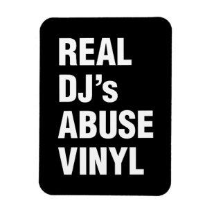 REAL DJ's MISSBRAUCH VINYL Magnet