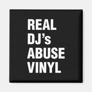 REAL DJ's MISSBRAUCH VINYL Magnet