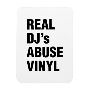 REAL DJ's MISSBRAUCH VINYL Magnet