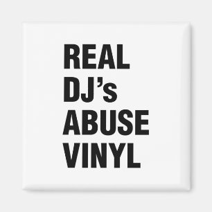 REAL DJ's MISSBRAUCH VINYL Magnet