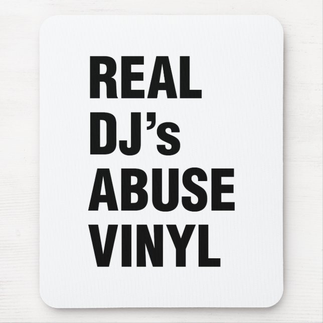 REAL DJ's MISSBRAUCH VINYL Mousepad (Vorne)