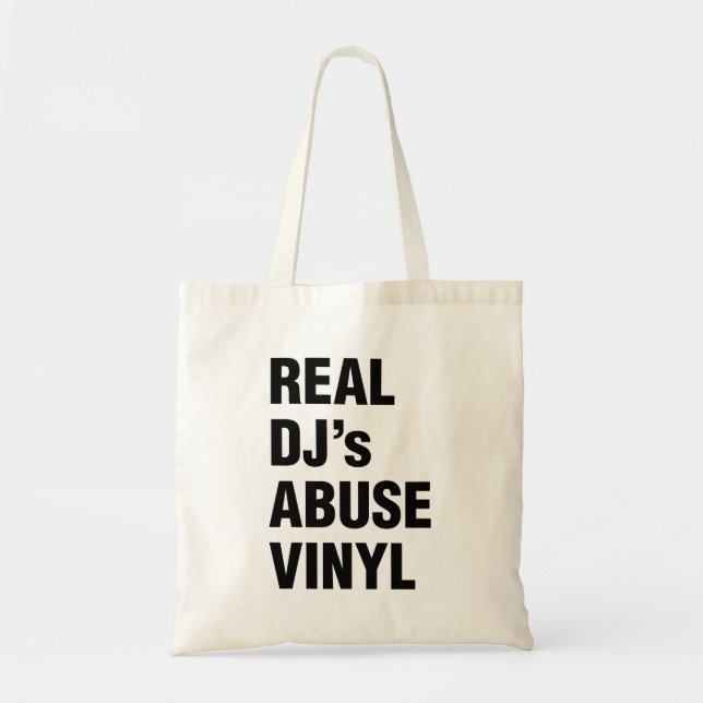 REAL DJ's MISSBRAUCH VINYL Tragetasche (Vorne)
