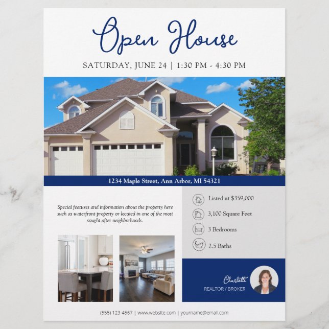 Real Esate Open House Flyer (Vorne)