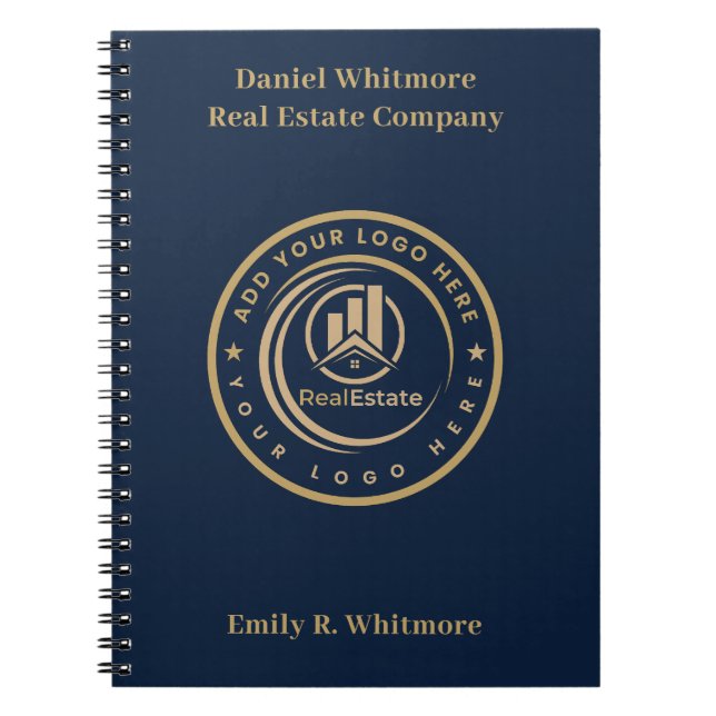 Real Estate Agent | Custom Logo Property Branding Notizblock (Vorderseite)