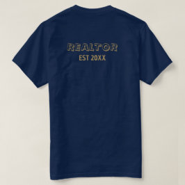 Real Estate Agent | Custom Logo Property Branding T-Shirt