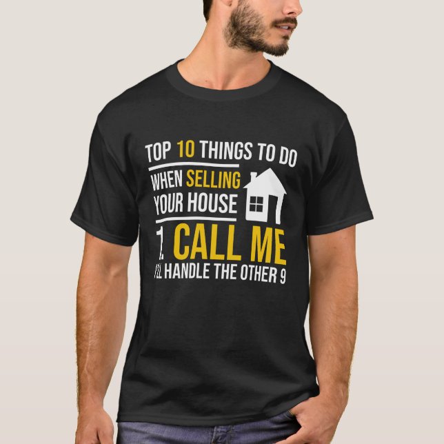 Real Estate Agent Investor Property Broker T-Shirt (Vorderseite)