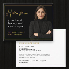 Real Estate Agent Neighborhood Marketing Mailer Postkarte