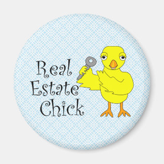 Real Estate Chick Ornament Magnet