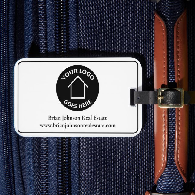 Real Estate Company Add Your Logo Simple Realtor Gepäckanhänger (Vorderseite Insitu 4)