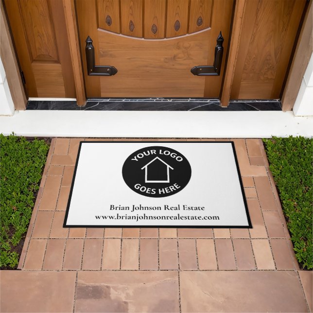 Real Estate Company Custom Business Logo Office Fußmatte (Außenbereich)