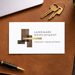 Real Estate Developer Logo Visitenkarte