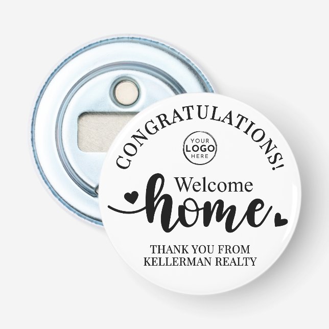 Real Estate Thank You New Home Flaschenöffner (Vorderseite)