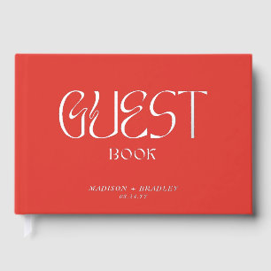Real Foil Elegante Calligraphy Script Wedding Gästebuch