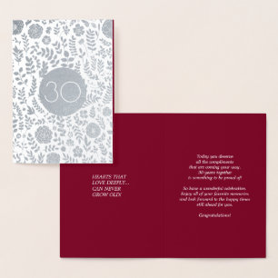 Real Foil Luxury Cards zum 30. Jubiläum Folienkarte