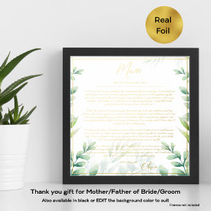 Real Foil Partys der Mama Bride Groom Vater Vielen Foliendrucke