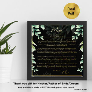 Real Foil Partys der Mama Bride Groom Vater Vielen Foliendrucke