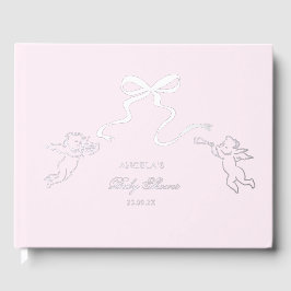 Real Foil Pink Baby Showroom Gästebuch
